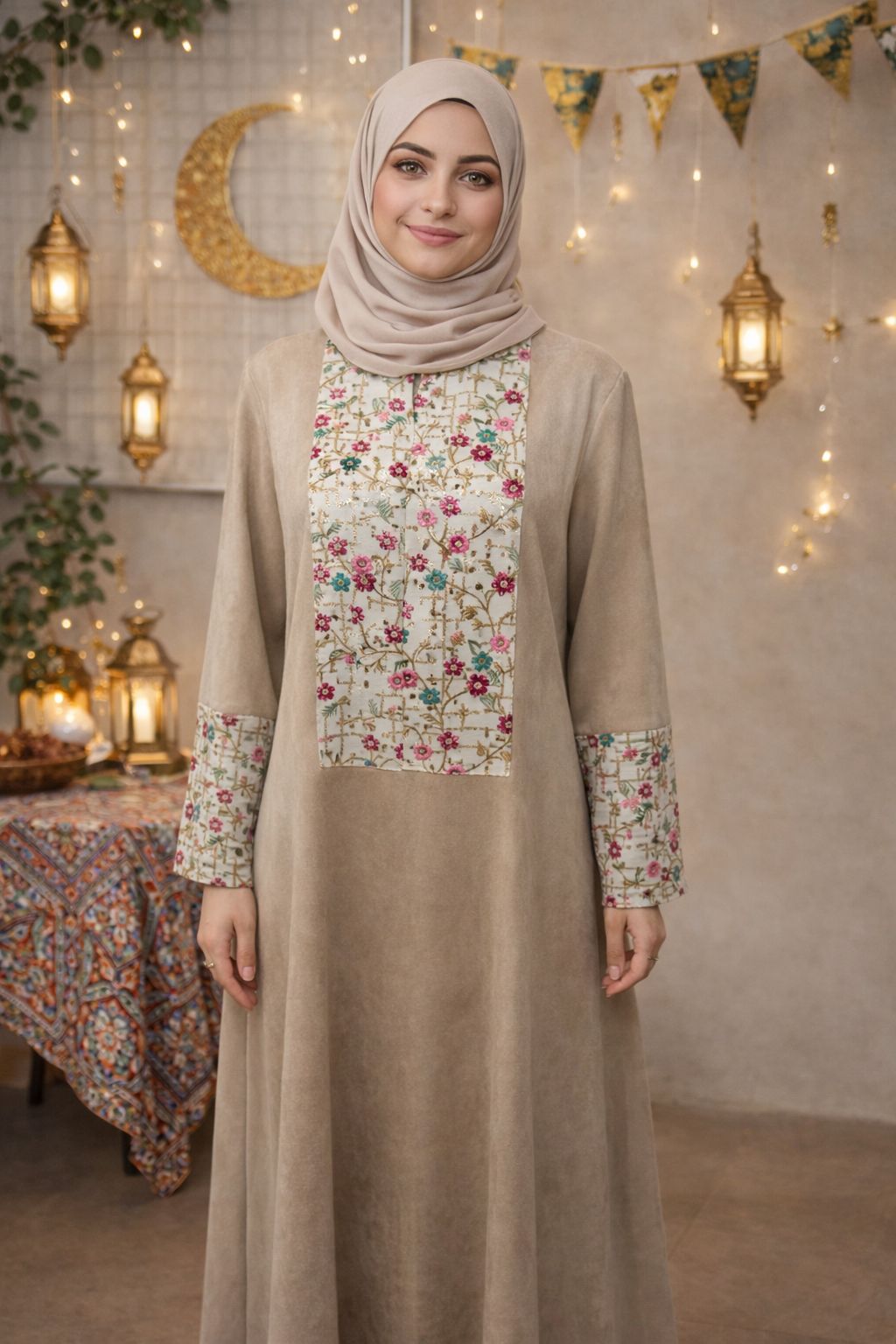 Embroidered Panel Abaya – Ramadan & Eid Collection