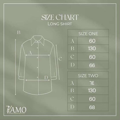 Long Crinkle Cotton Shirt in Purple