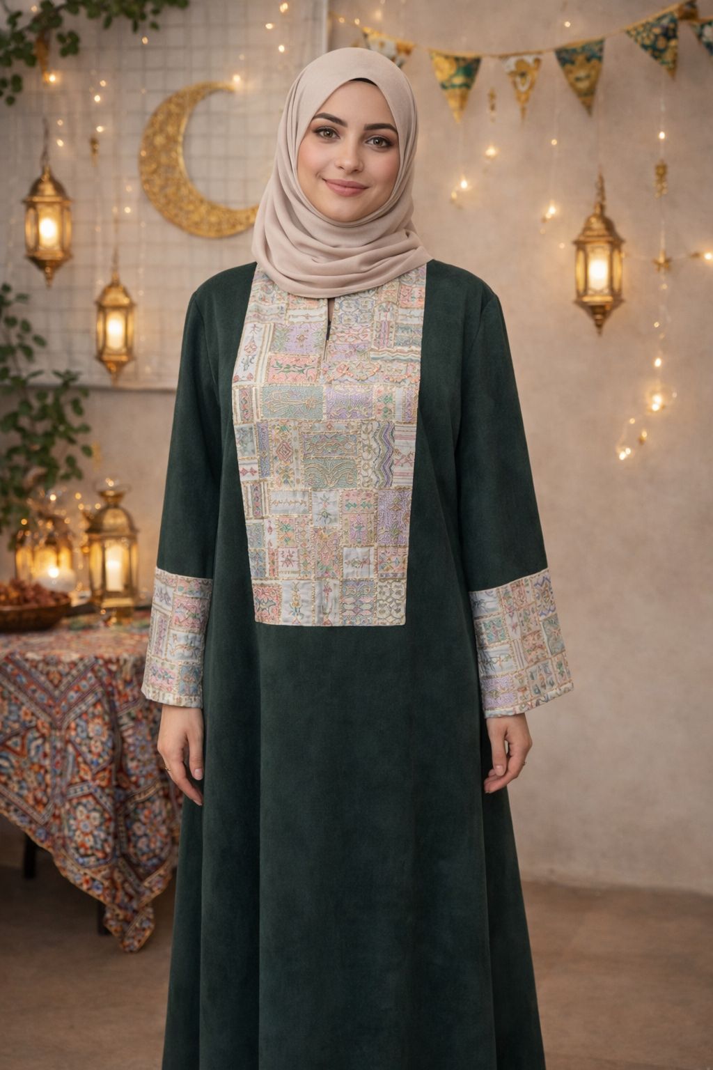 Embroidered Panel Abaya – Ramadan & Eid Collection