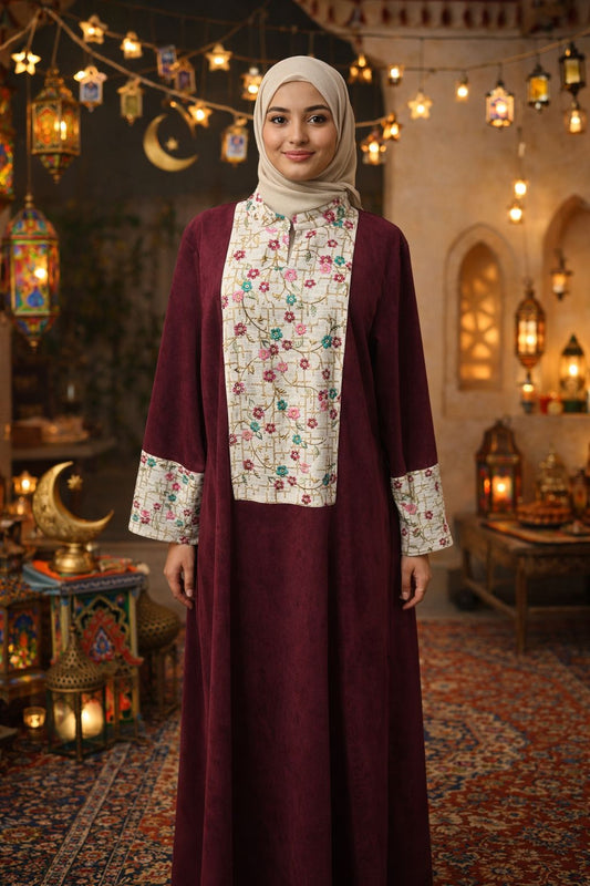 Embroidered Panel Abaya – Ramadan & Eid Collection