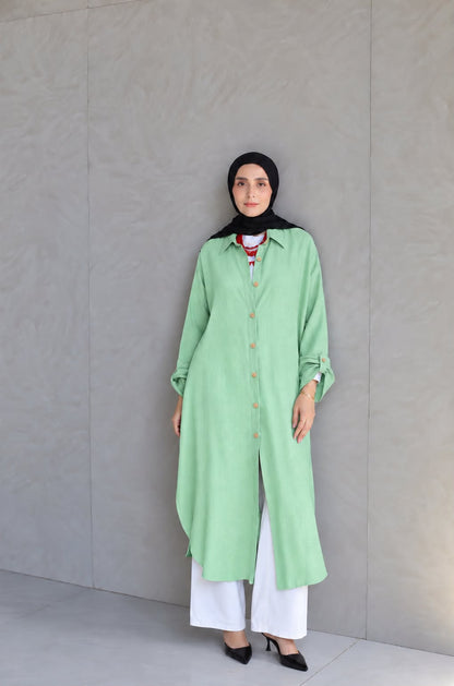 Linen long shirt